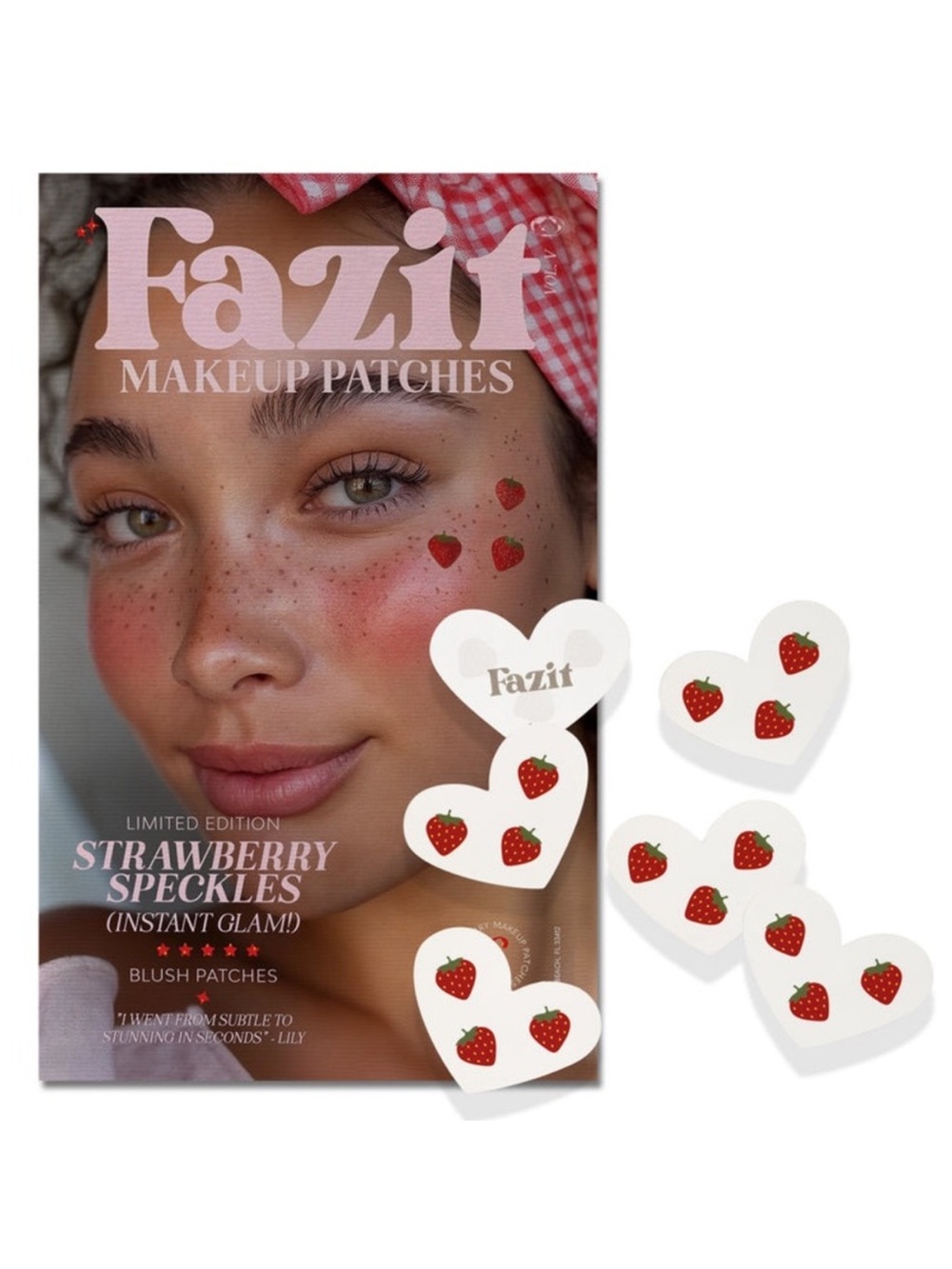 Fazit Makeup Patches Limited Edition Strawberry Speckles Blush Patches 6 Patches